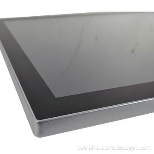 8" Projected capacitve touch POS display 10 point touch with bezel less aluminum case